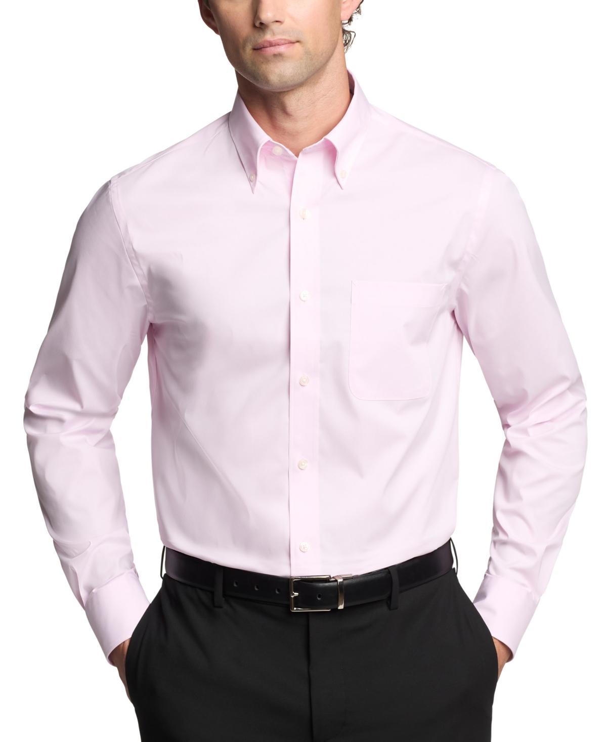 Tommy Hilfiger Mens Regular Fit Wrinkle Resistant Stretch Dress Shirt Product Image