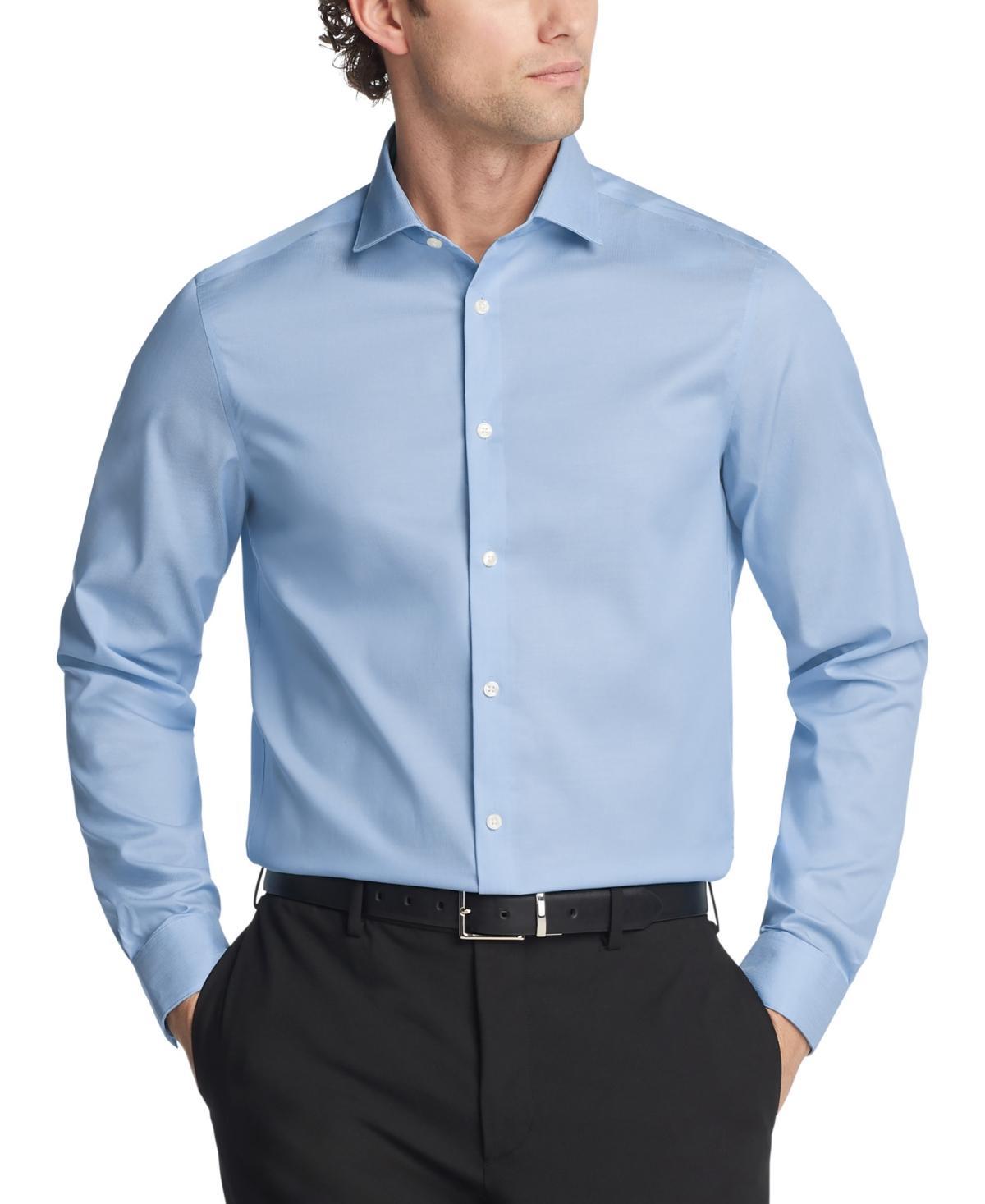 Calvin Klein Mens Steel Plus Slim Fit Modern Pin Cord Dress Shirt Product Image