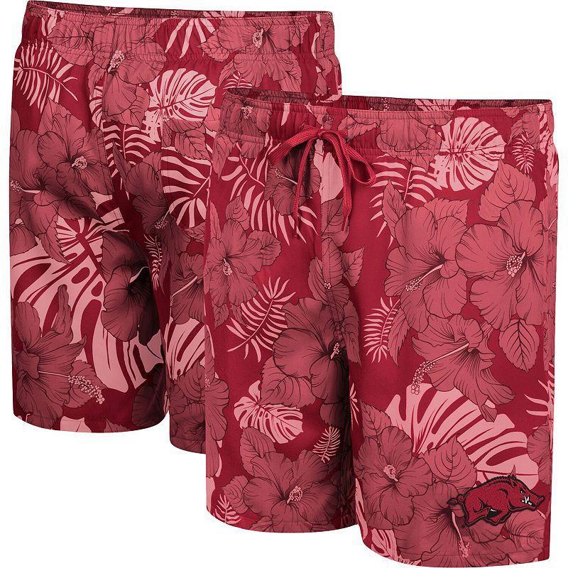 Mens Colosseum Cardinal Arkansas Razorbacks The Dude Swim Shorts Product Image