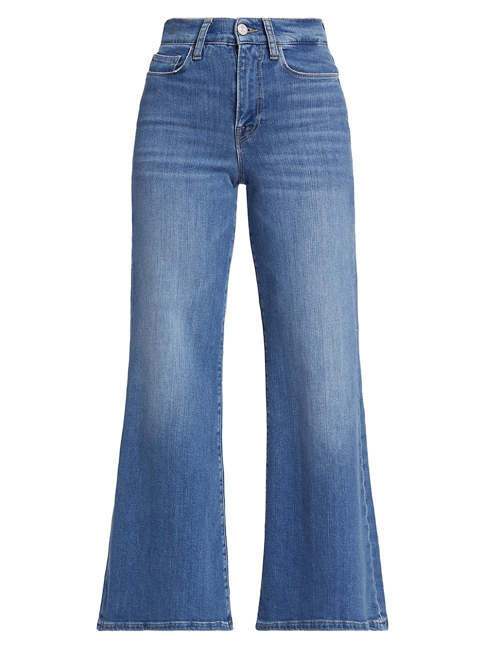 Womens Le Slim Palazzo Drizzle High-Rise Stretch Jeans Product Image