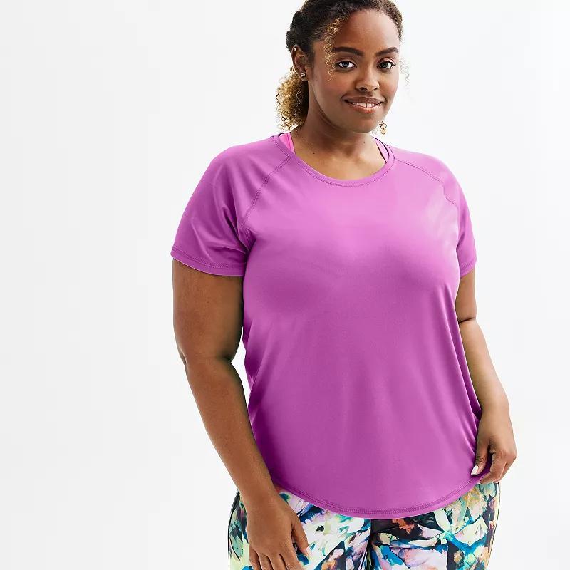 Plus Size Tek Gear Dry Tek Short Sleeve Tee, Womens Product Image