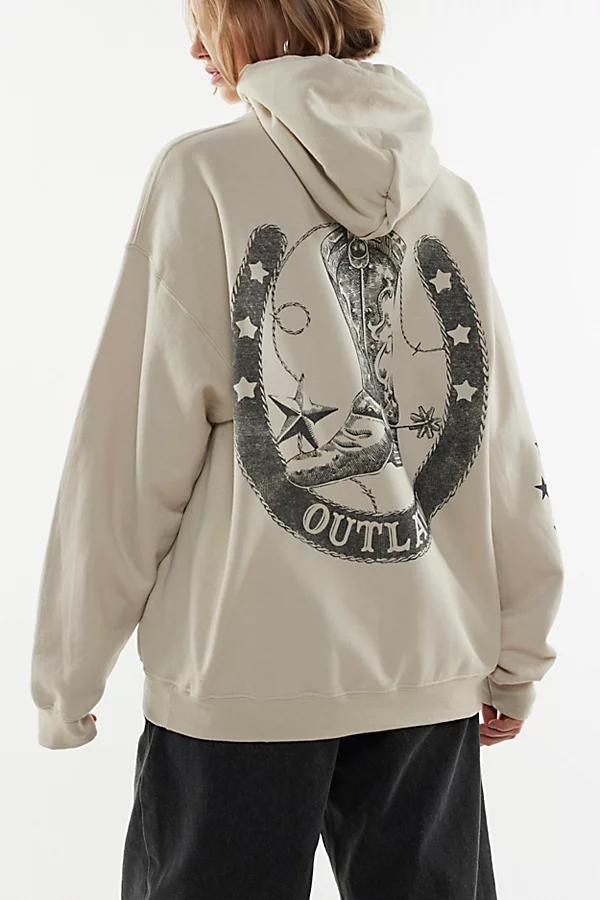 Willie Nelson Outlaw Graphic Hoodie Sweatshirt Womens at Urban Outfitters Product Image