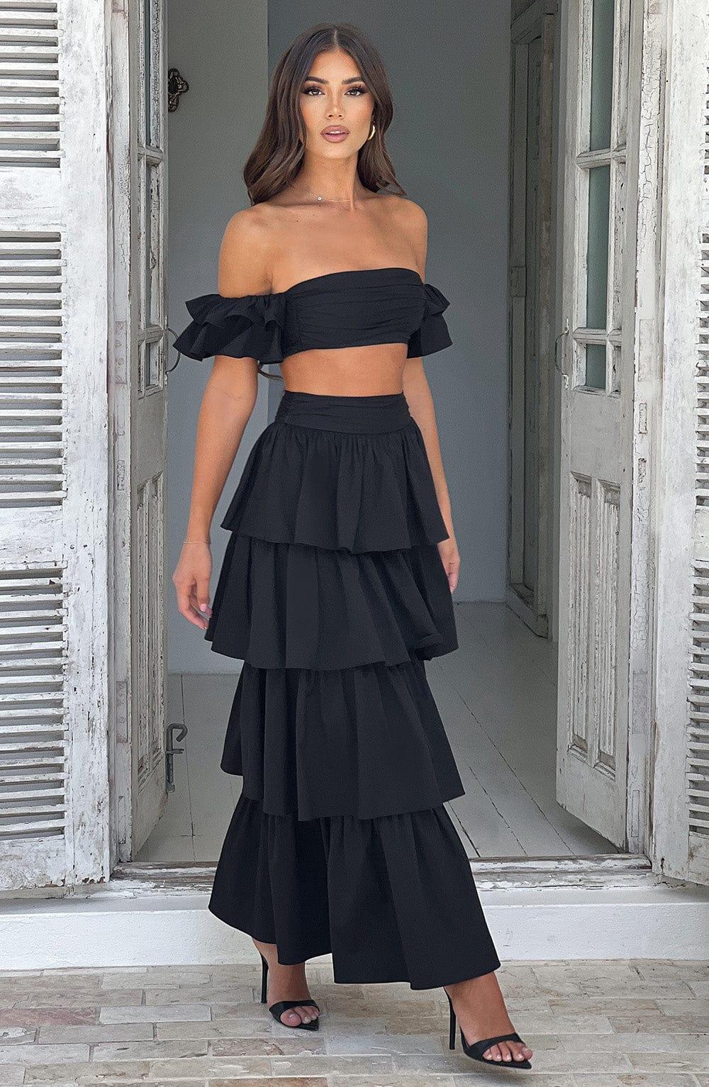 Joy Maxi Skirt - Black Product Image