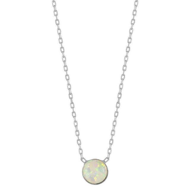 Sunkissed Sterling Gemstone Pendant Necklace, Womens, Silver Tone Product Image