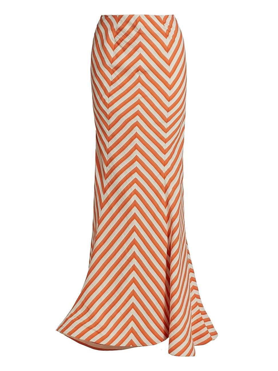 Womens Lily Striped Maxi Skirt Product Image