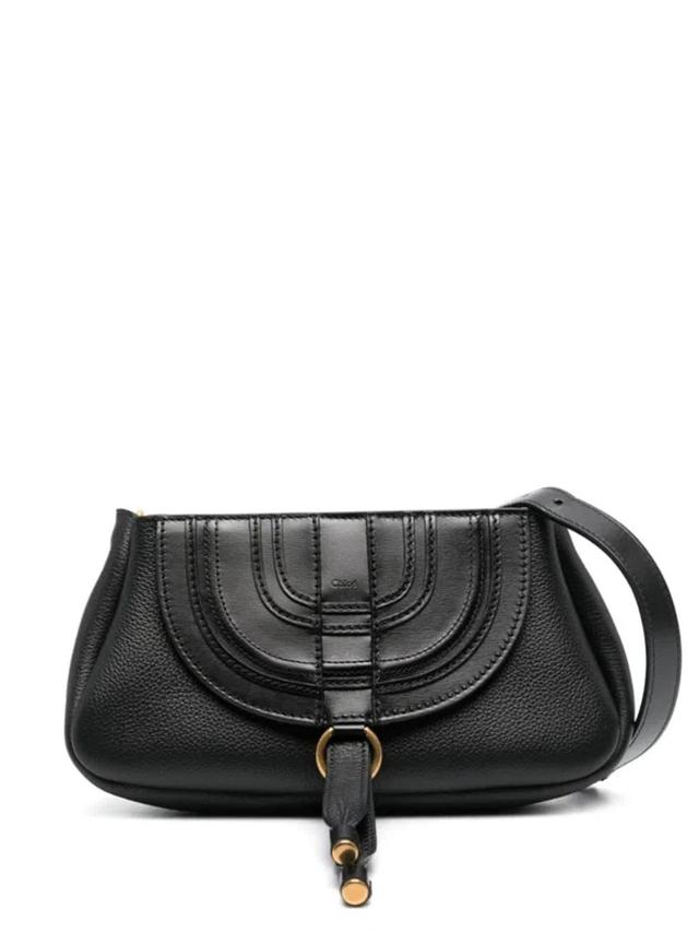 Marcie Shoulder Bag In Black Leather Product Image