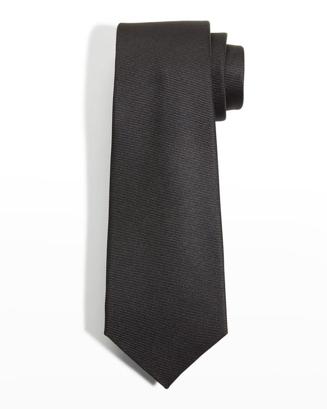 Mens Solid Silk Tie Product Image