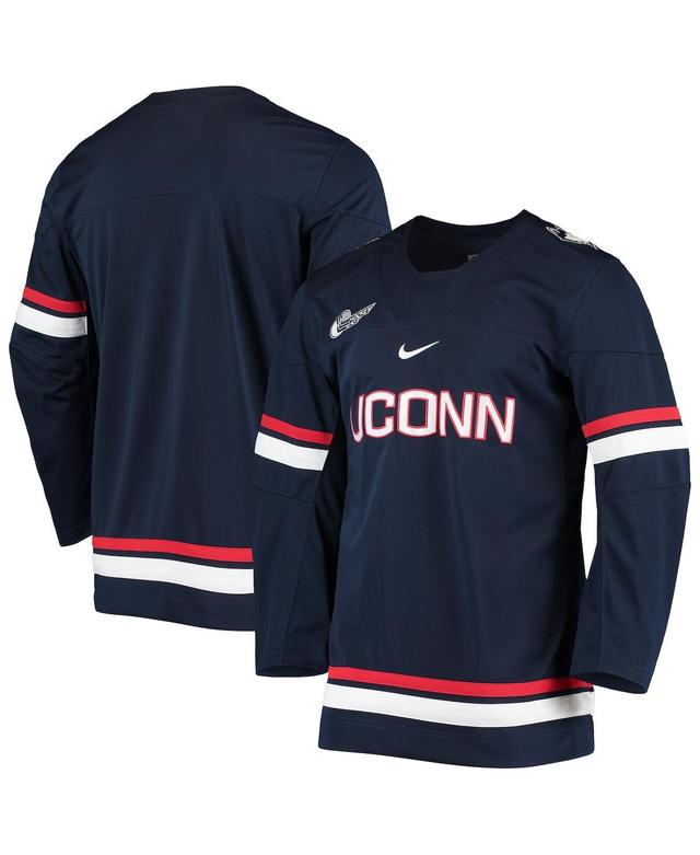 Mens Nike Navy UConn Huskies Replica Hockey Jersey - Navy Product Image