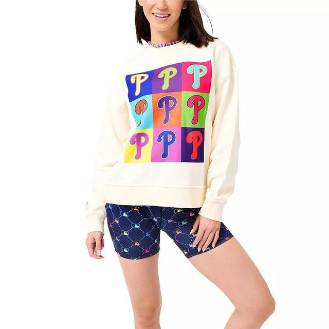 Womens Terez Cream Philadelphia Phillies Classic Oversized Pullover Sweatshirt Product Image