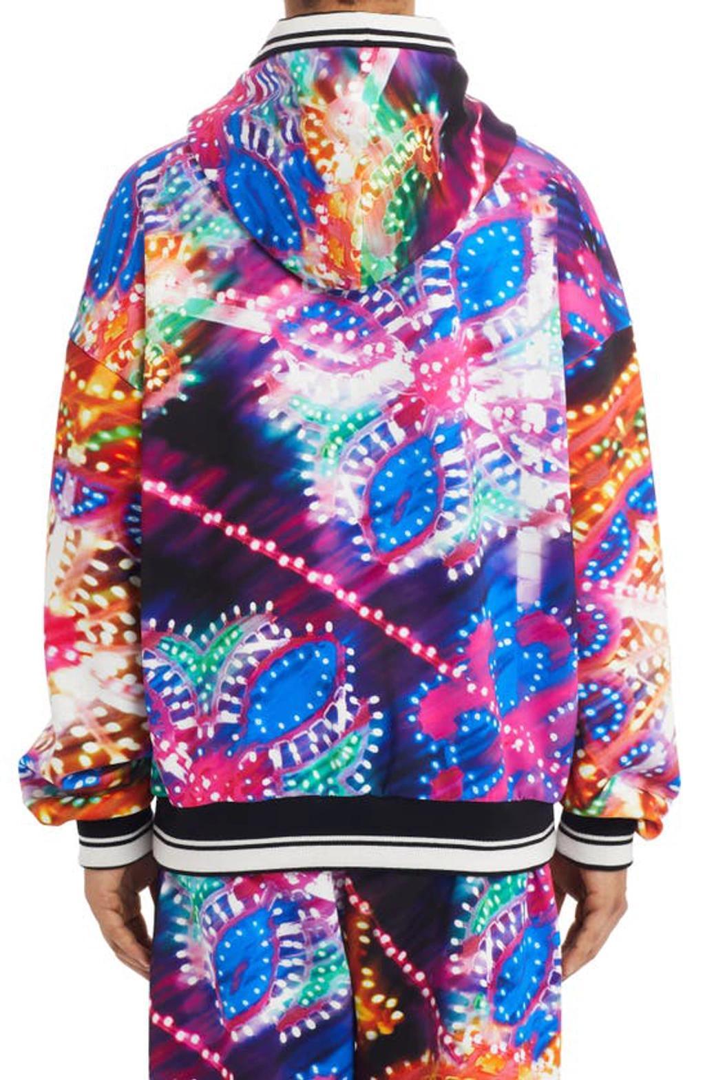 Luminaire-print Stretch-cotton Hoodie In Luminarie Product Image