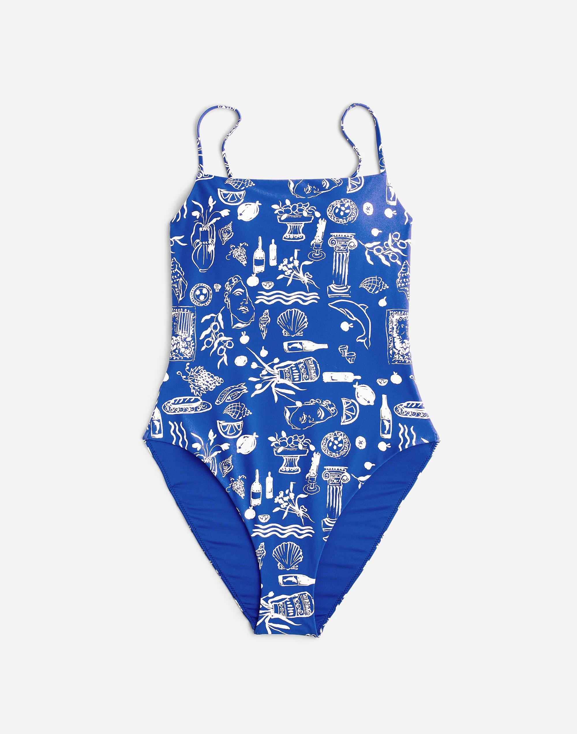 Madewell x Lisa Says Gah! Square-Neck One-Piece Swimsuit Product Image