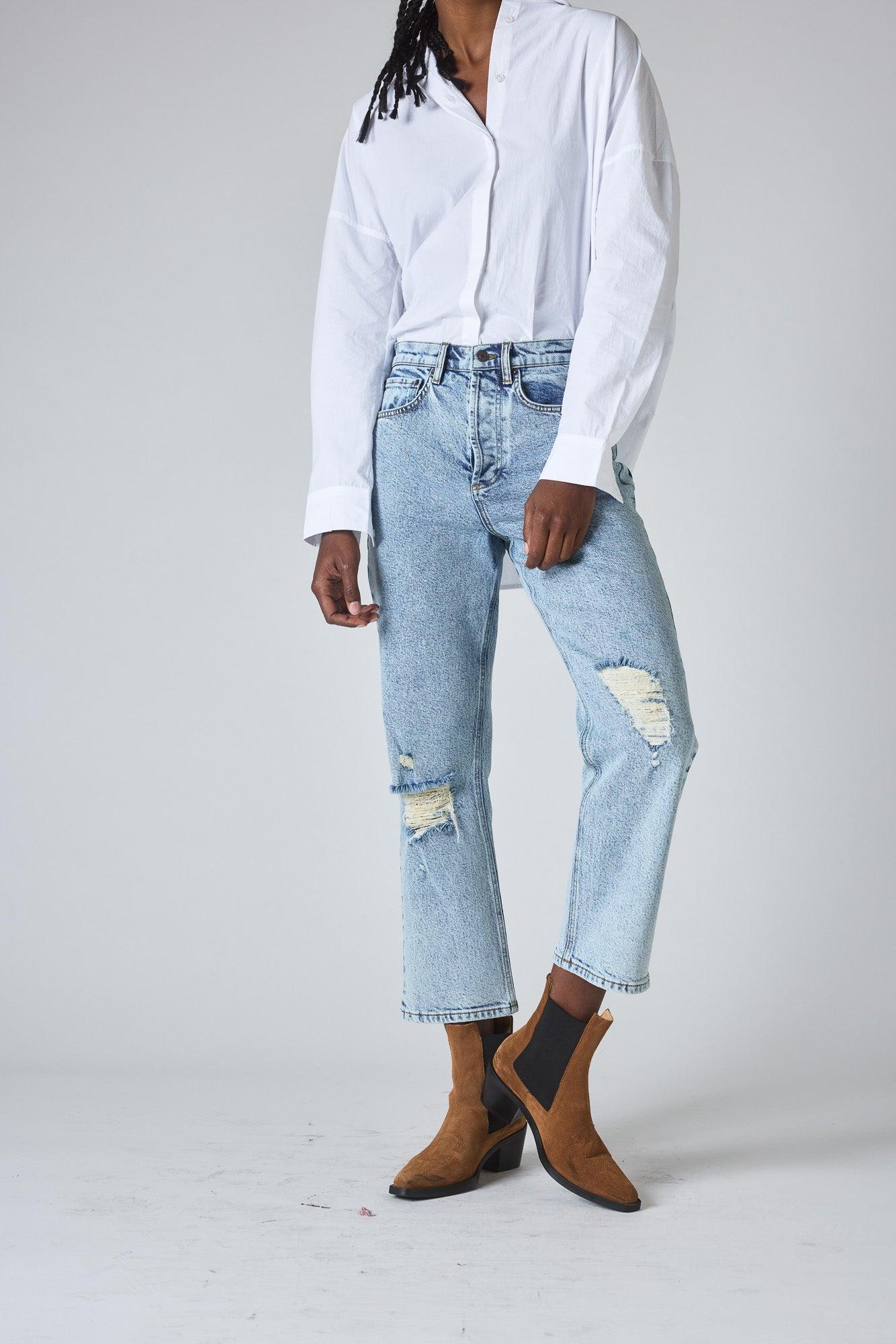 The 90s Loose Fit Denim Pants Product Image