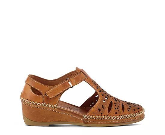 Spring Step Irin Womens Leather T-Strap Shoes Product Image