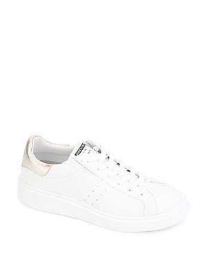 Kenneth Cole Womens Kam Leather Lace Up Platform Sneakers Product Image