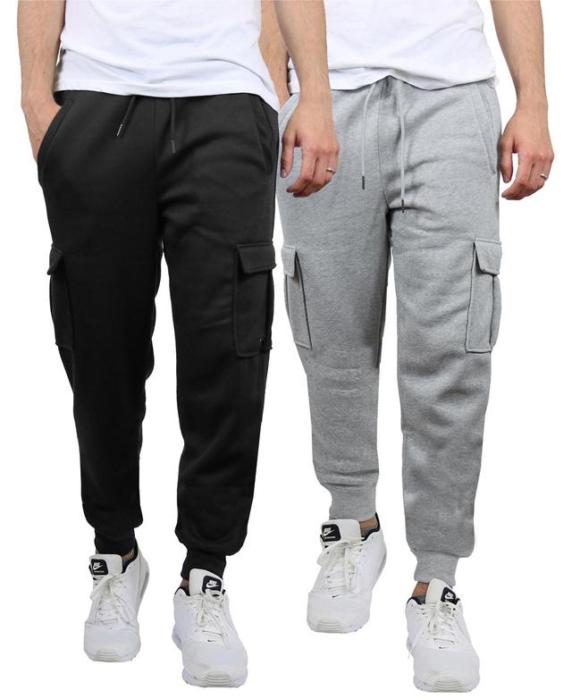 Blue Ice Mens Heavyweight Fleece-Lined Cargo Jogger Sweatpants, Pack of 2 Product Image