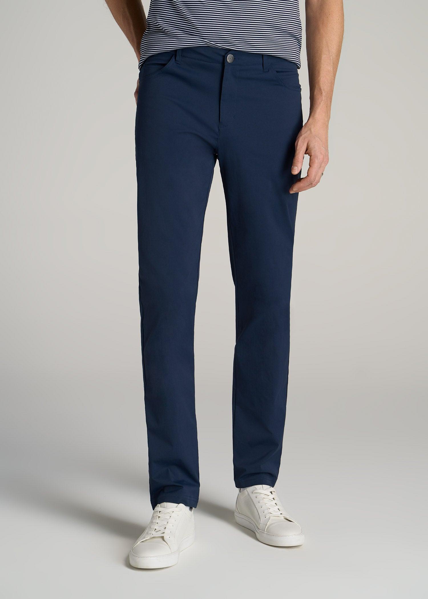 TAPERED-FIT Traveler Pants for Tall Men in Marine Navy Male Product Image