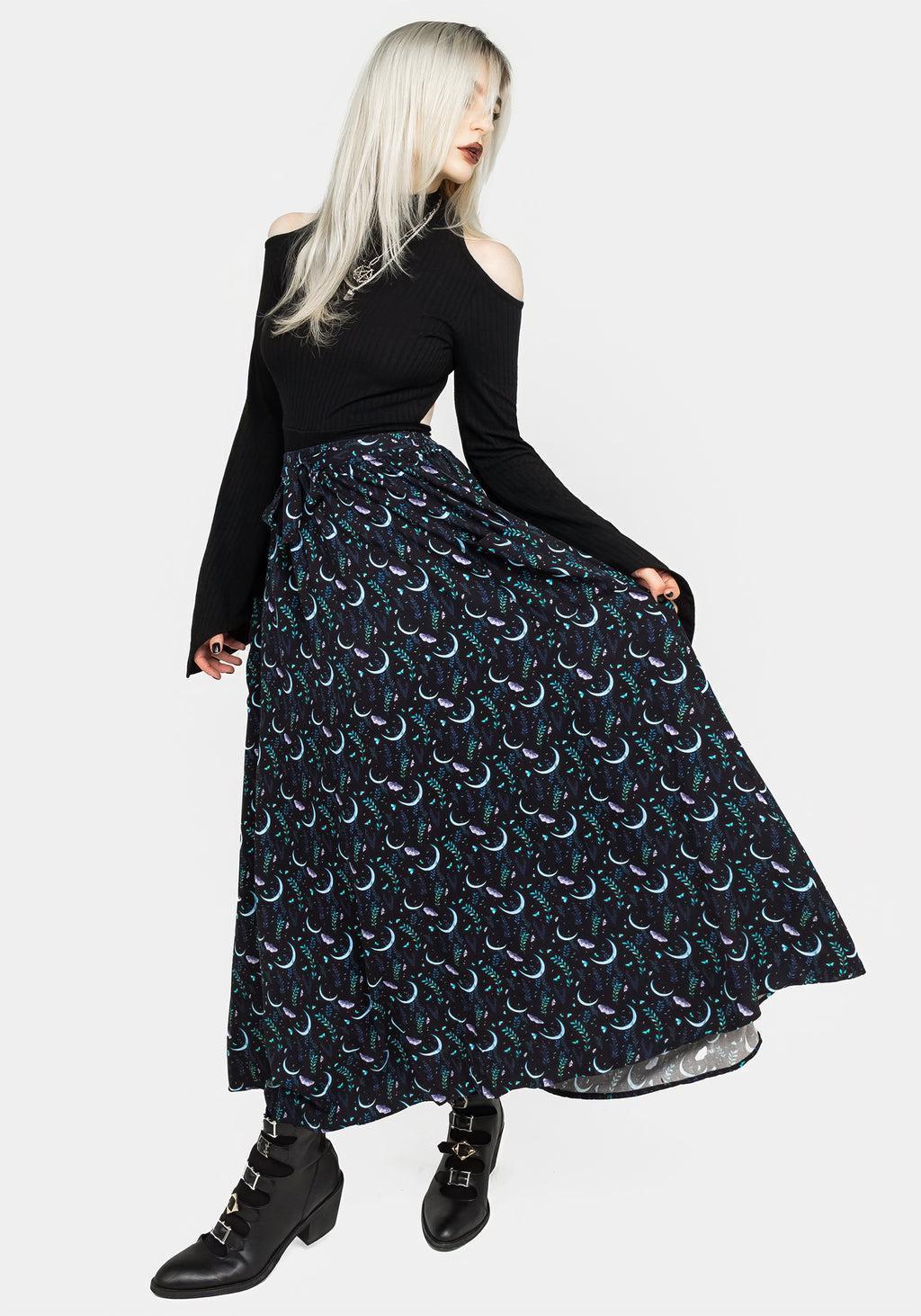 Diana Moon Moth Midaxi Skirt Product Image