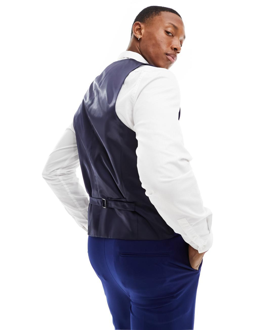 ASOS DESIGN super skinny suit vest Product Image