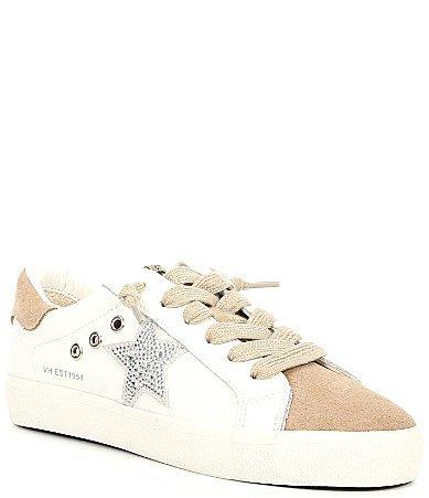 Vintage Havana Excel Suede Rhinestone Star Sneakers Product Image