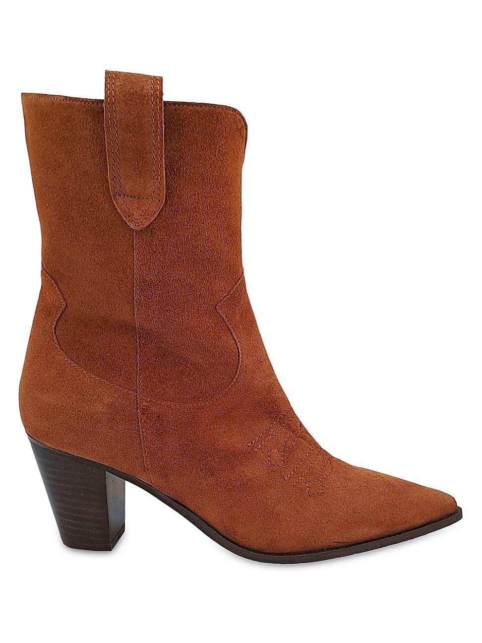 Womens Gaston 75MM Suede Booties Product Image