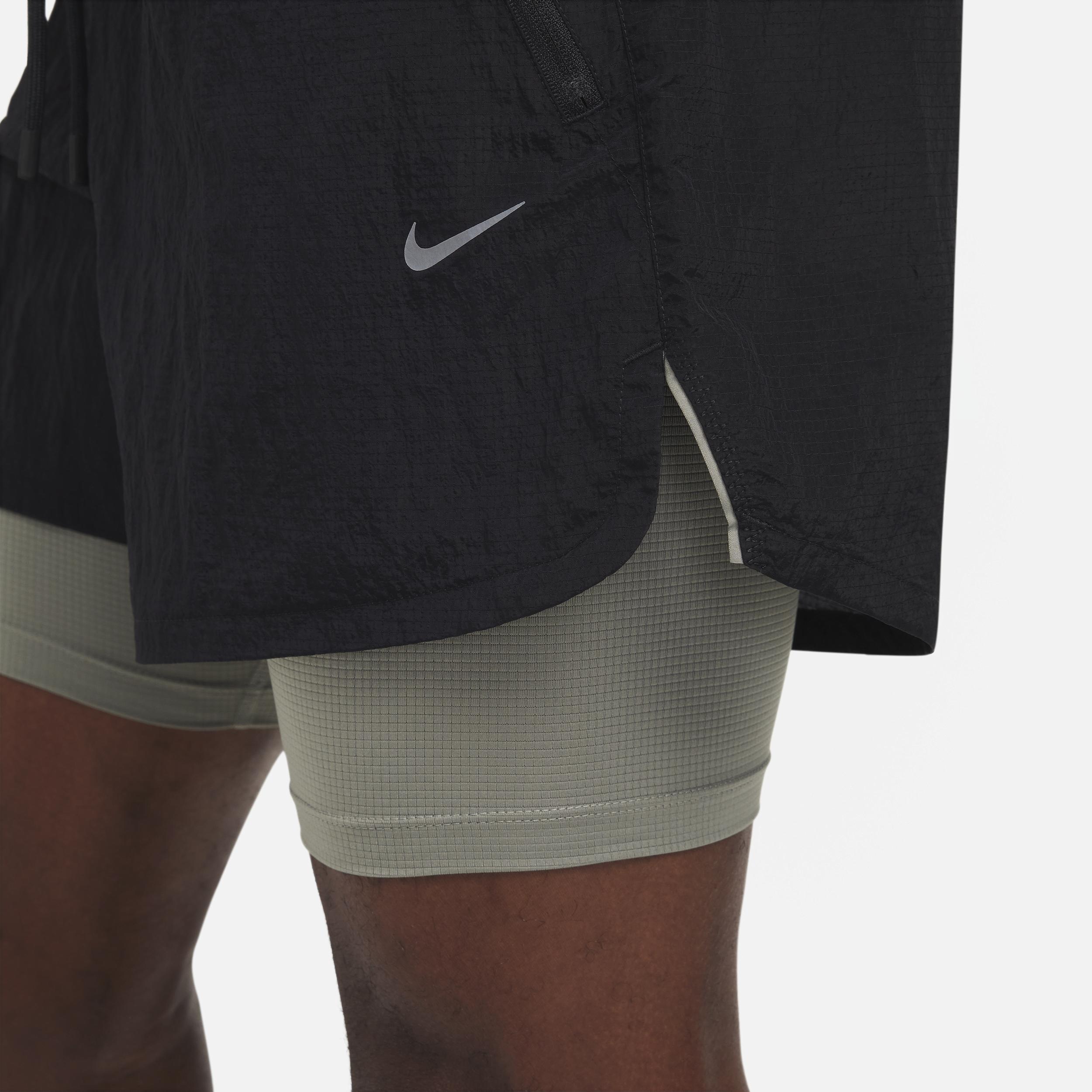 Nike Mens Stride Running Division 5 Dri-FIT Water-Repellent 2-in-1 Running Shorts Product Image