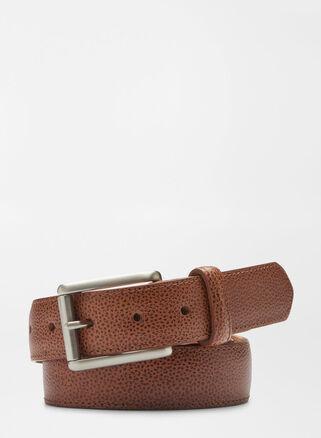 Peter Millar Mens Excursionist Pebble Grain Belt | Color: Cognac | Size: 42 Product Image