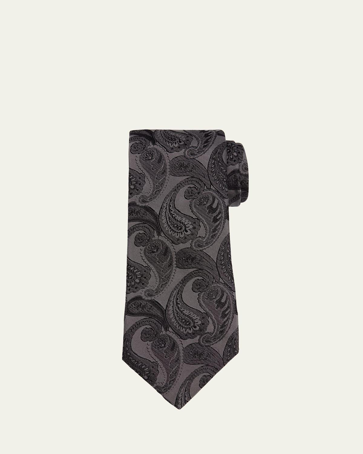 Mens Paisley Silk Tie Product Image