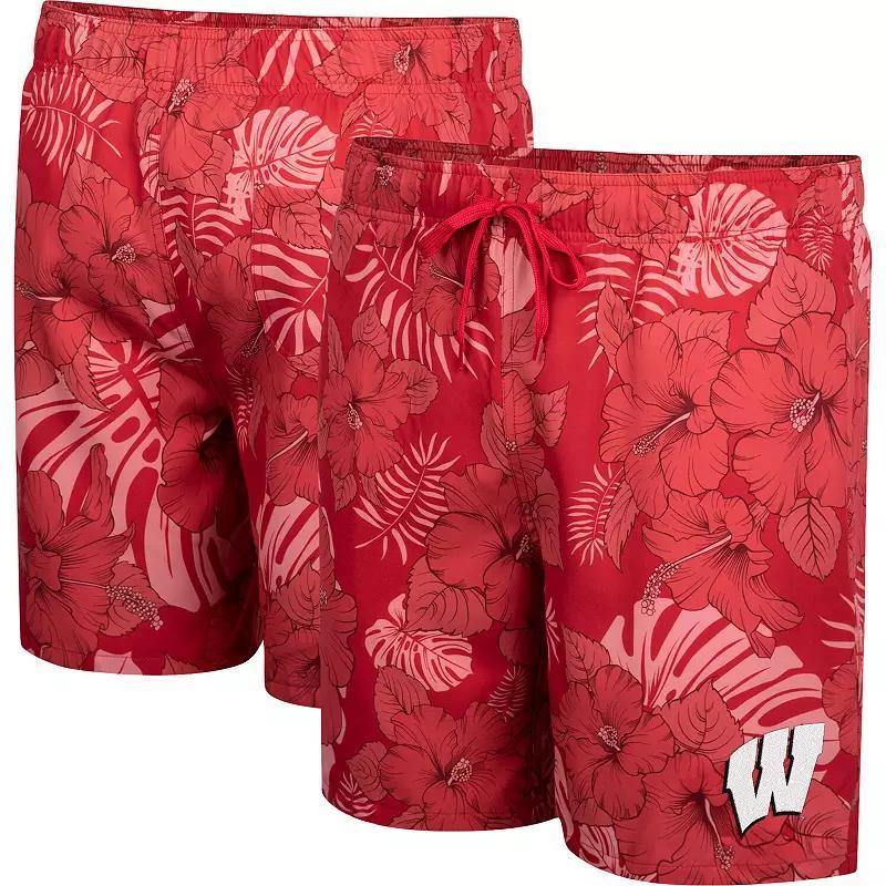 Mens Colosseum Wisconsin Badgers The Dude Swim Shorts Product Image