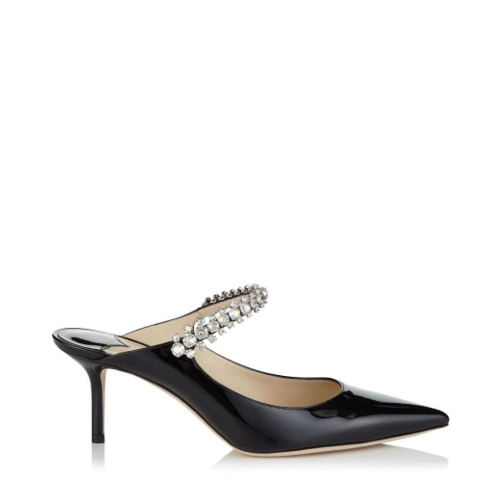 JIMMY CHOO Bing 65 Embellished Suede Mules In Black Product Image