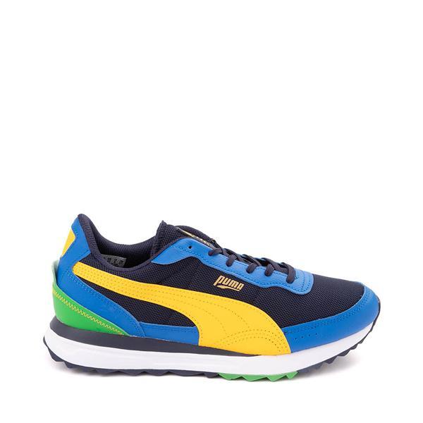 Mens PUMA Road Rider Athletic Shoe Yellow Sizzle Product Image