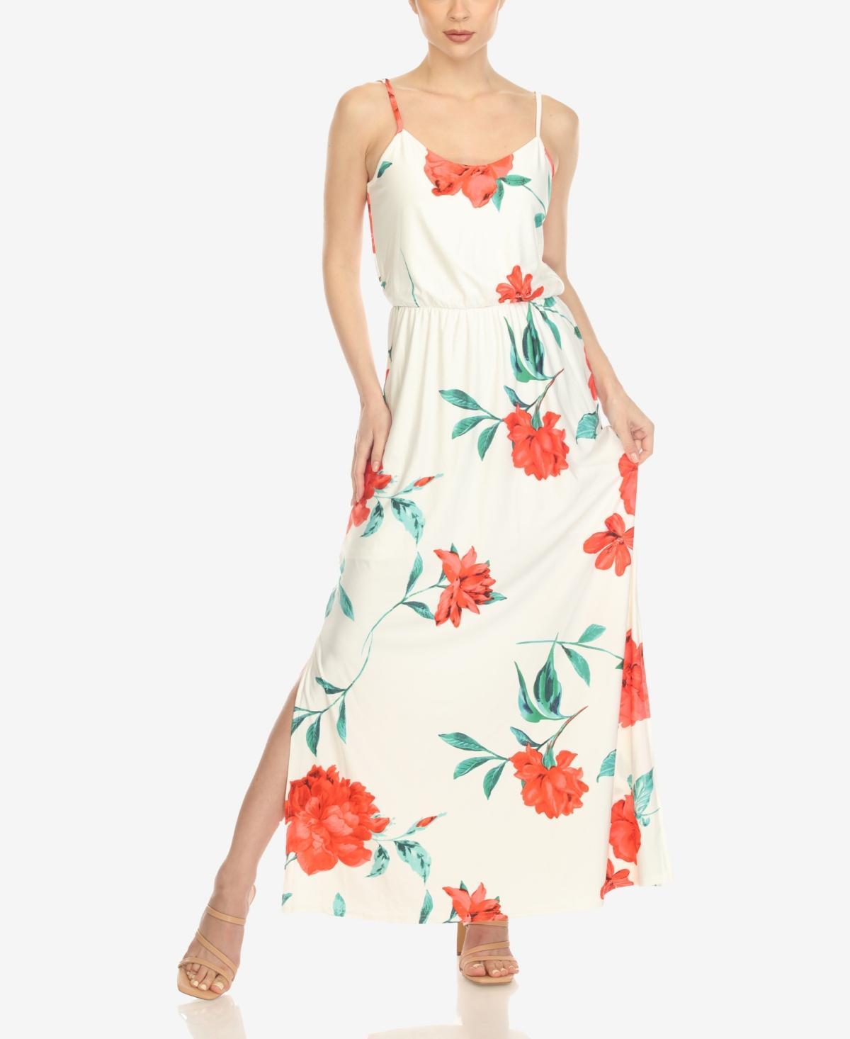 Floral Strap Maxi Dress Product Image