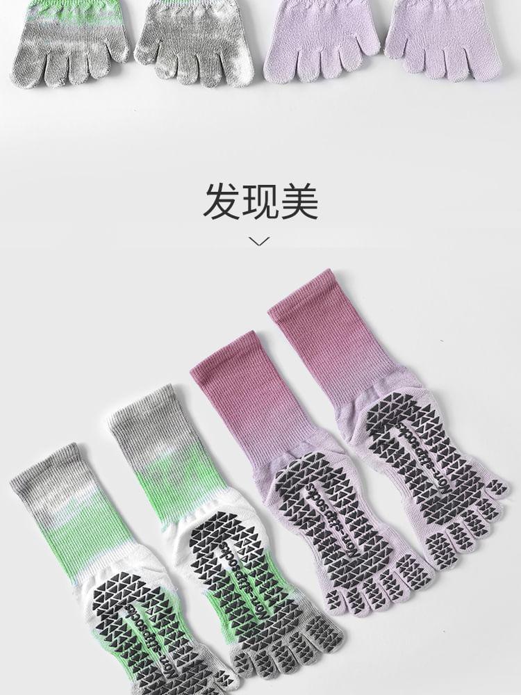 Patterned Yoga Toe Socks Product Image