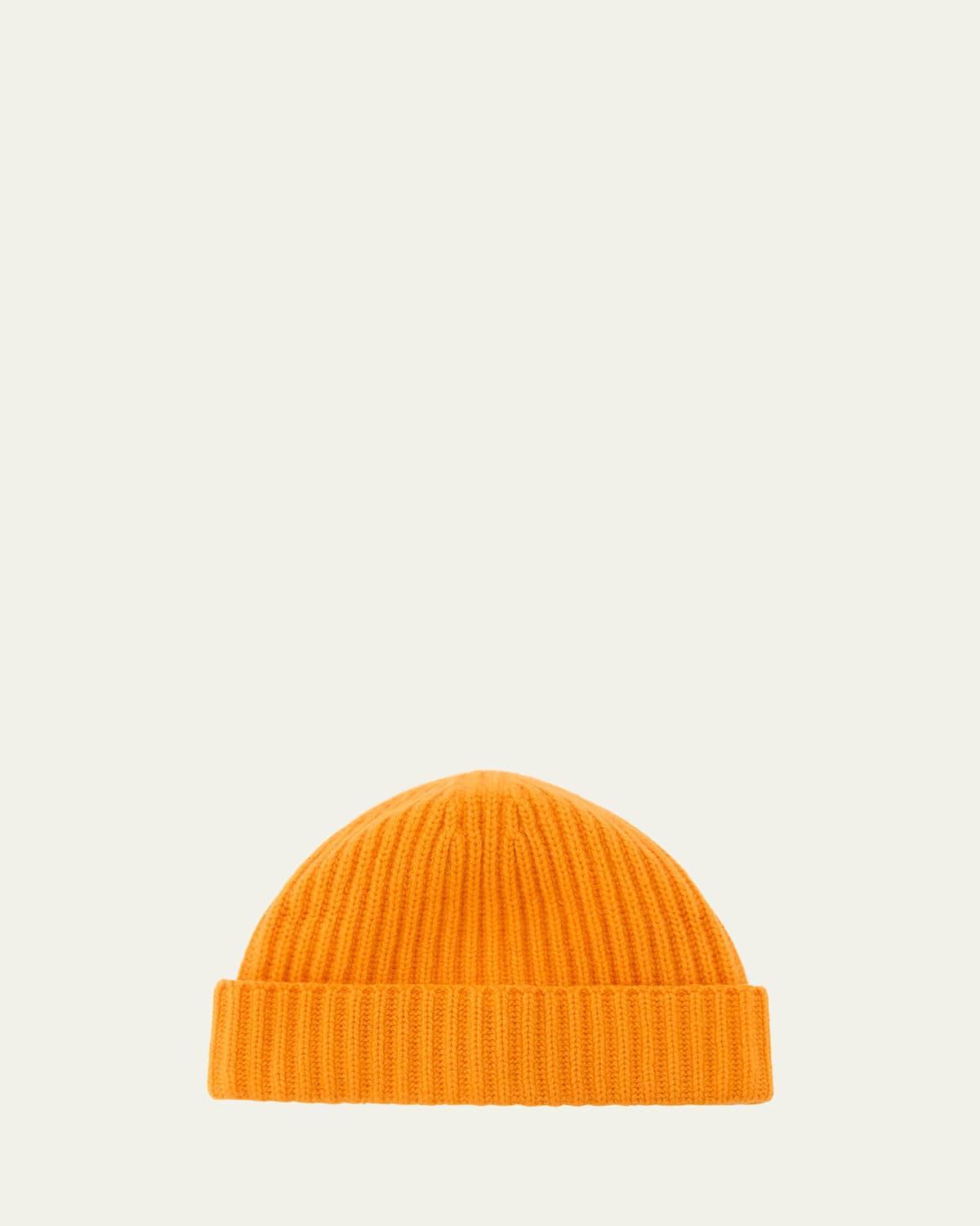 Mens Rib-Knit Cashmere Beanie Hat Product Image