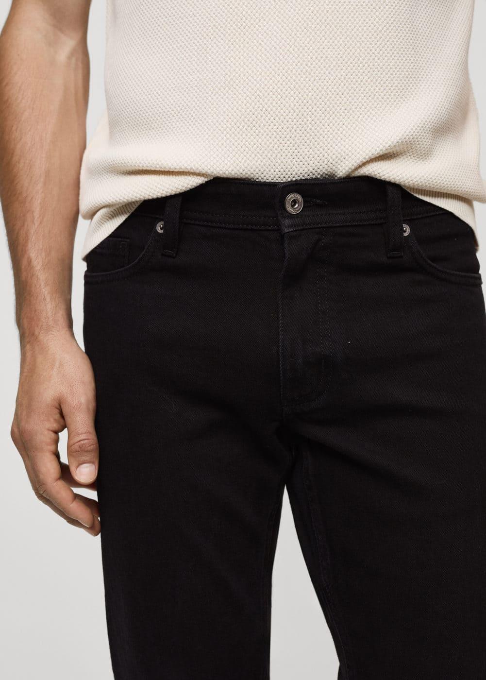 MANGO MAN - Jan slim-fit jeans black denimMen Product Image