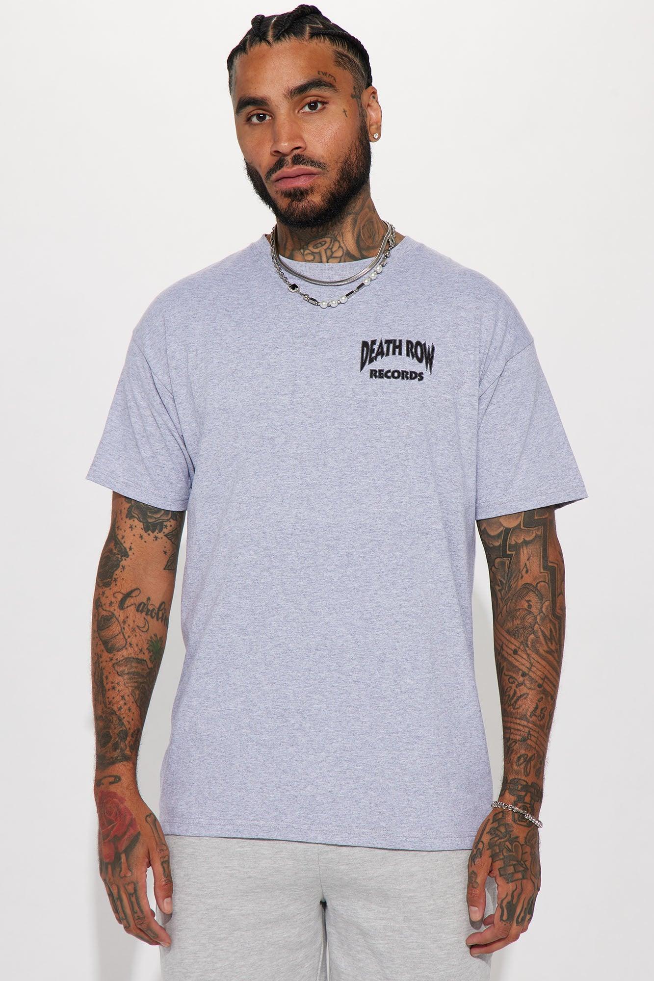 Death Row Records Greatest Hits Short Sleeve Tee - Grey Product Image