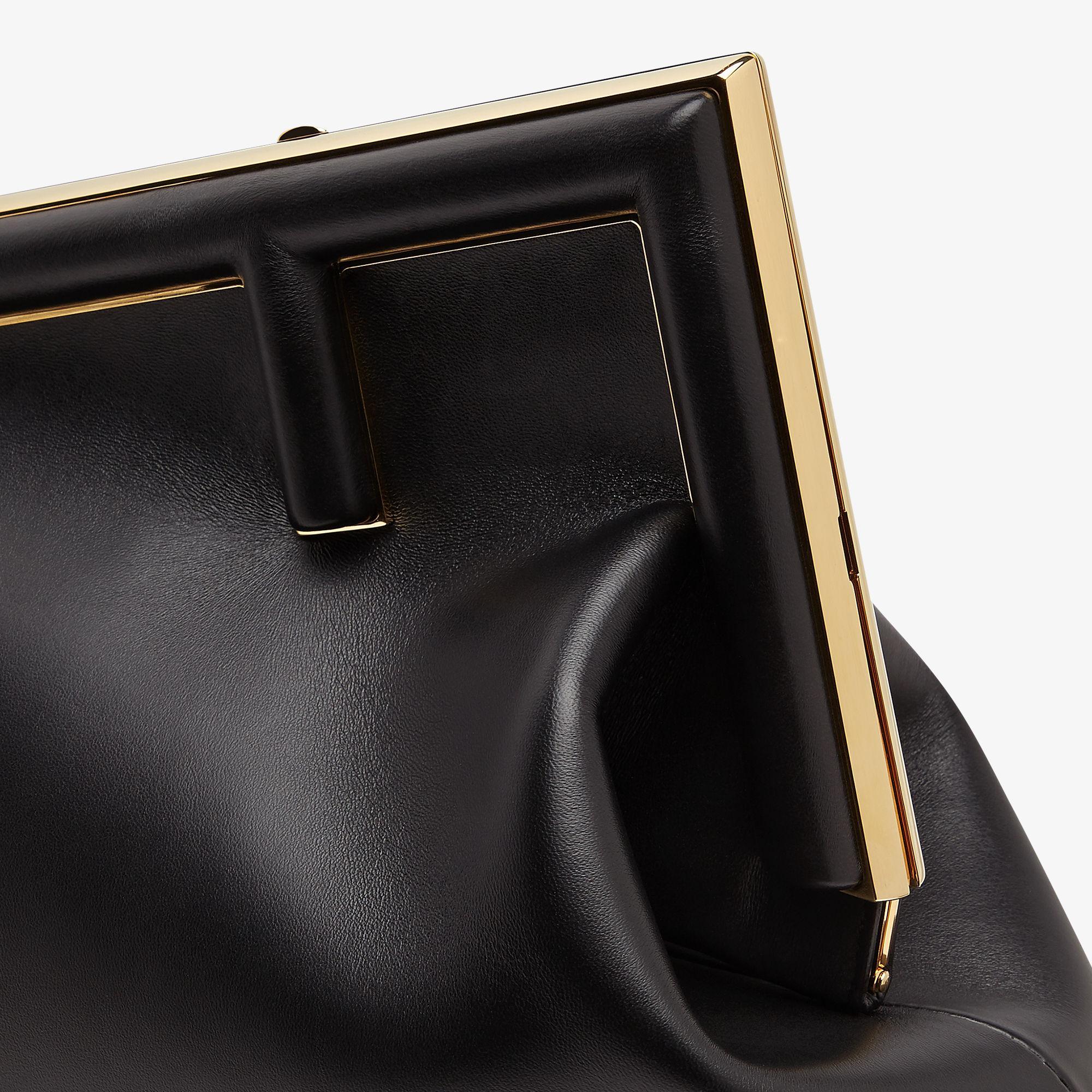 Fendi First MediumBlack leather bag Product Image