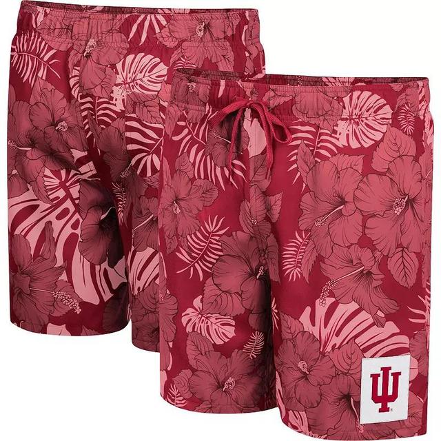 Mens Colosseum Crimson Indiana Hoosiers The Dude Swim Shorts Product Image