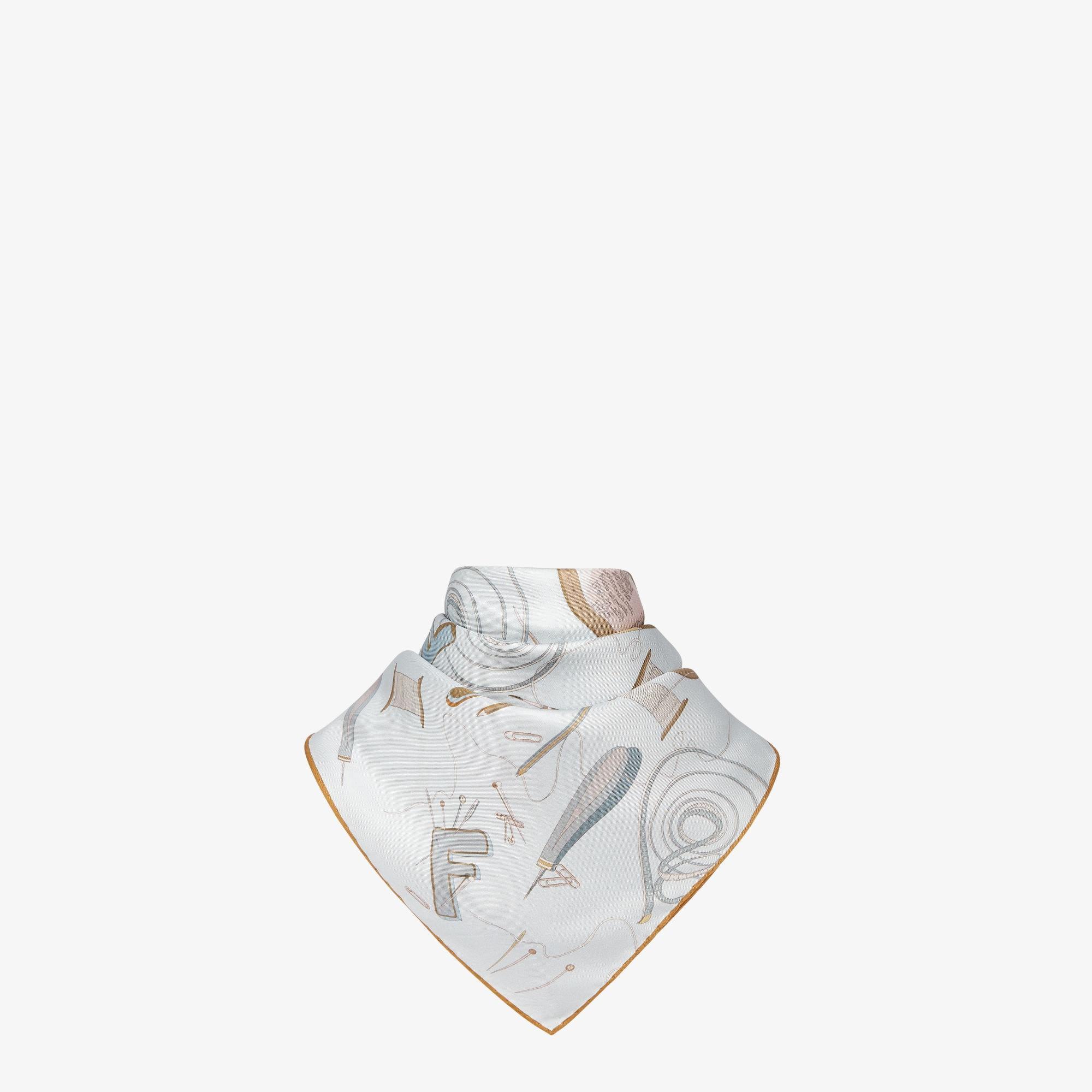 Fendi FoulardLight blue silk foulard Product Image