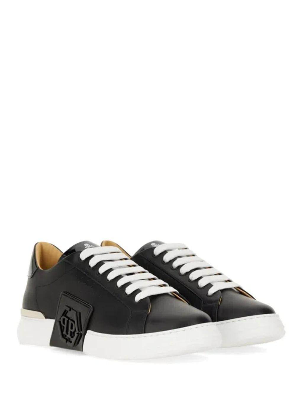 PHILIPP PLEIN Lo-top Sneaker Hexagon Sneaker In Black Product Image