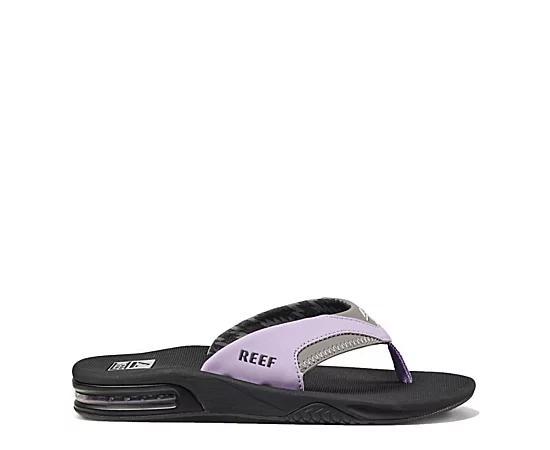 Reef Womens Fanning Flip Flop Sandal - Gray Product Image