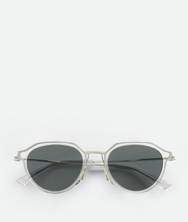 Ultrathin Panthos Sunglasses in Grey/green Product Image