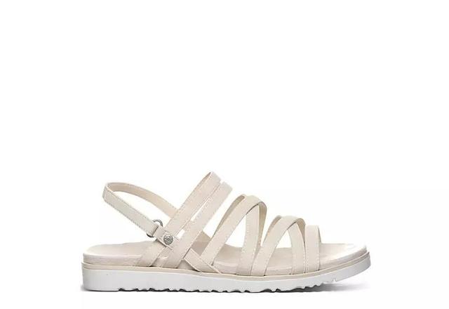 Bearpaw Crete Womens Strappy Slingback Sandals Ivory Product Image