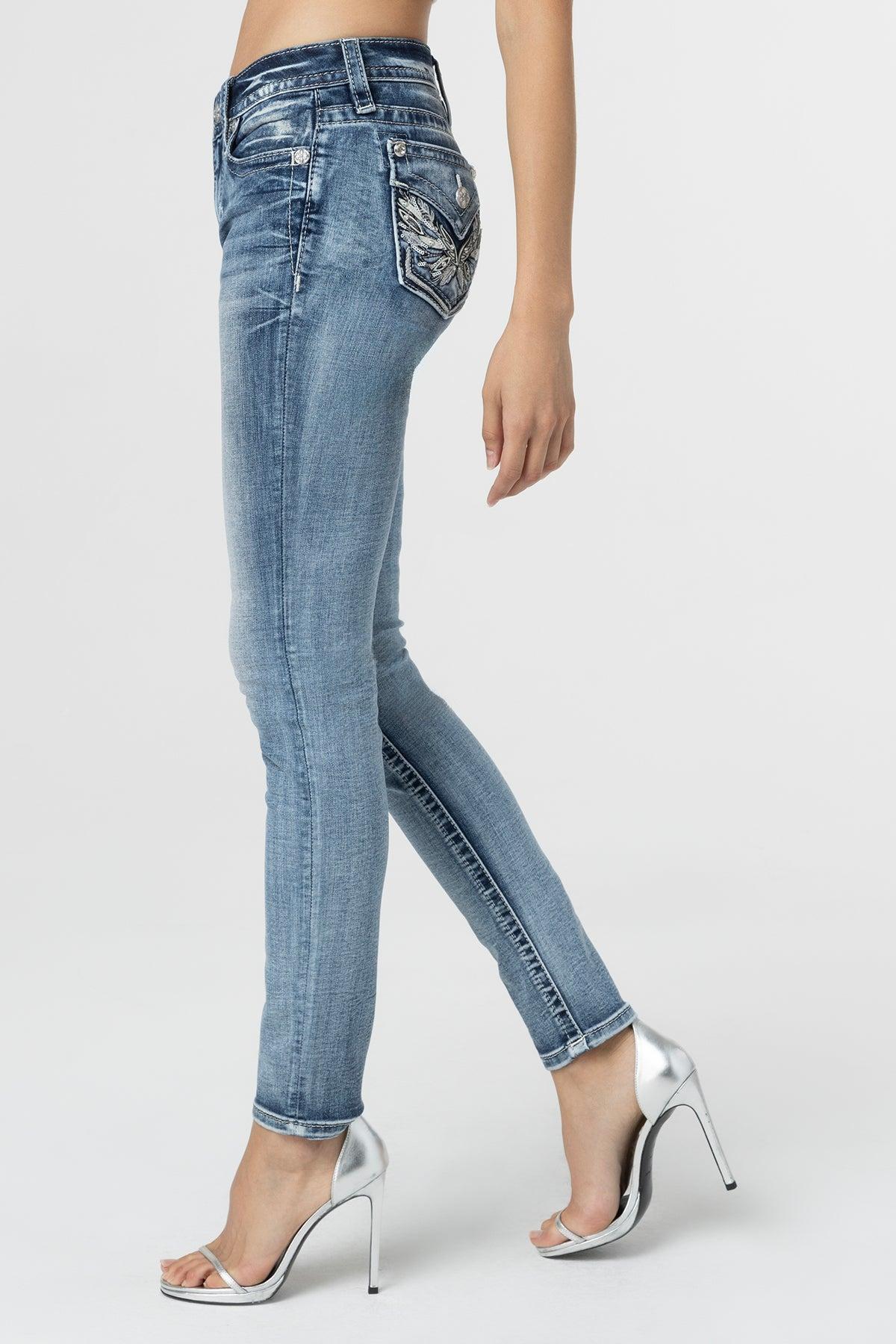 Pop Wing Skinny Jeans Product Image