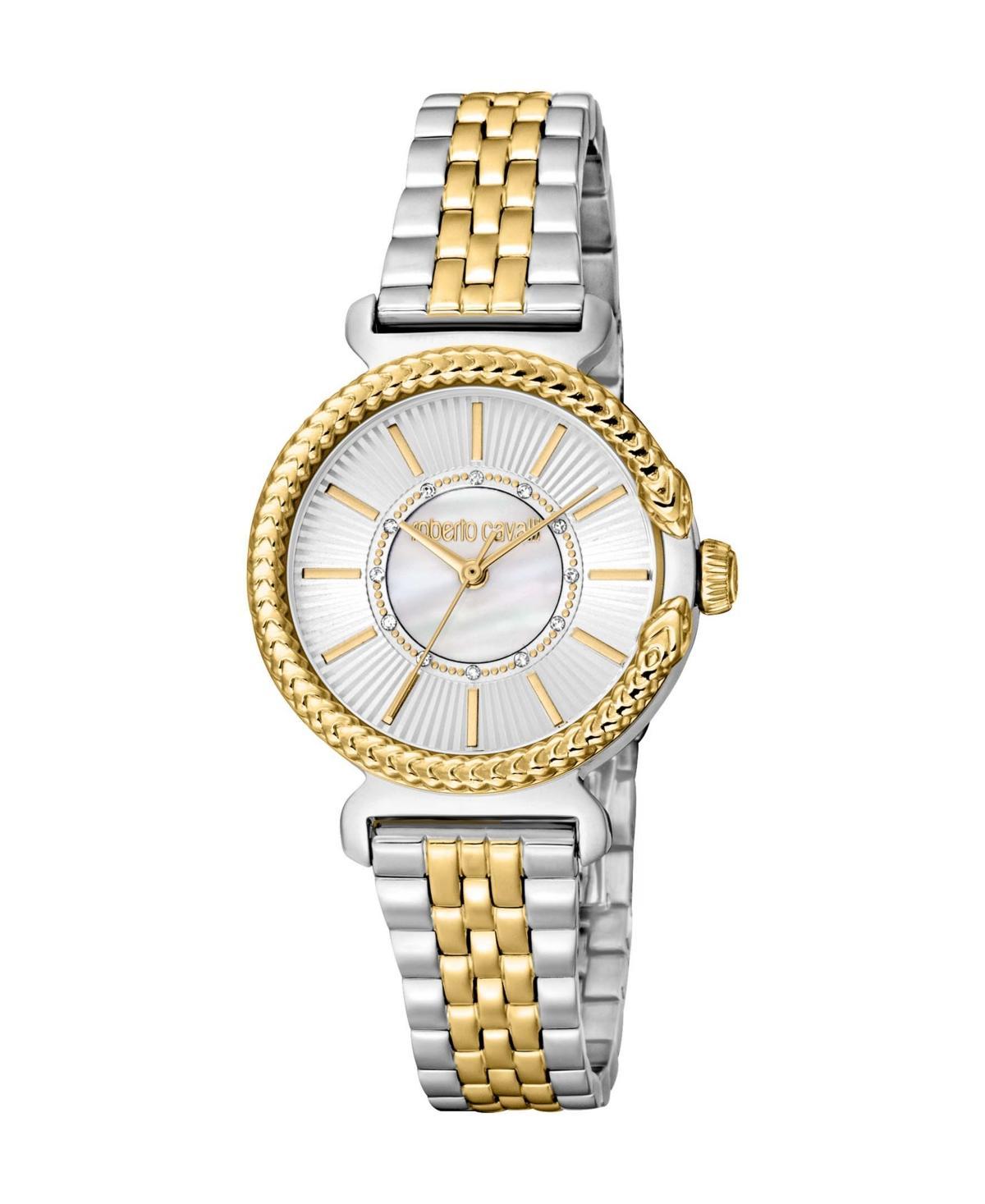 Roberto Cavalli Womens Quartz Two-tone Stainless Steel Watch 30mm Product Image