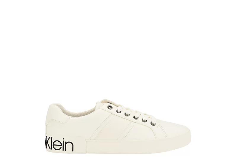 Calvin Klein Mens Rover Low Top Logo Sneakers - White Product Image