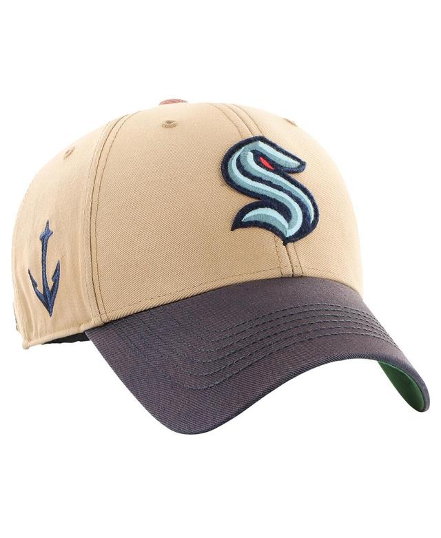 Mens 47 Brand Khaki Distressed Seattle Kraken Dusted Sedgwick Mvp Adjustable Hat - Khaki Product Image