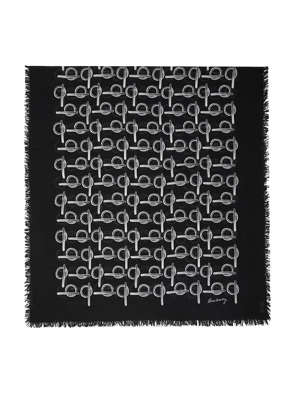 Womens B Hardware Wool Scarf Product Image