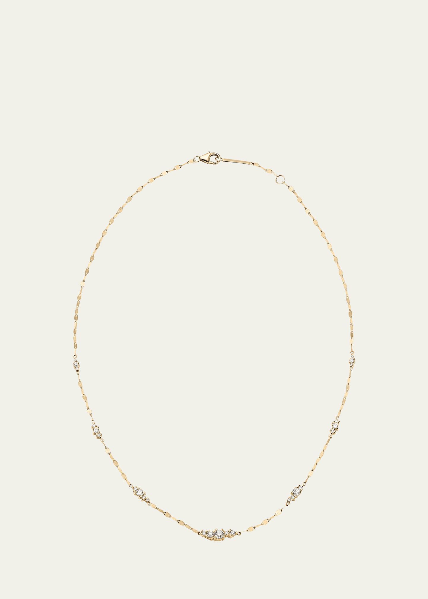 Solo Cluster Ombre Necklace with Diamonds Product Image