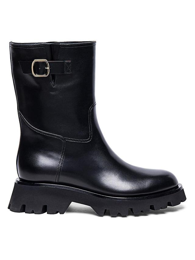 Womens Rider Leather Boots Product Image