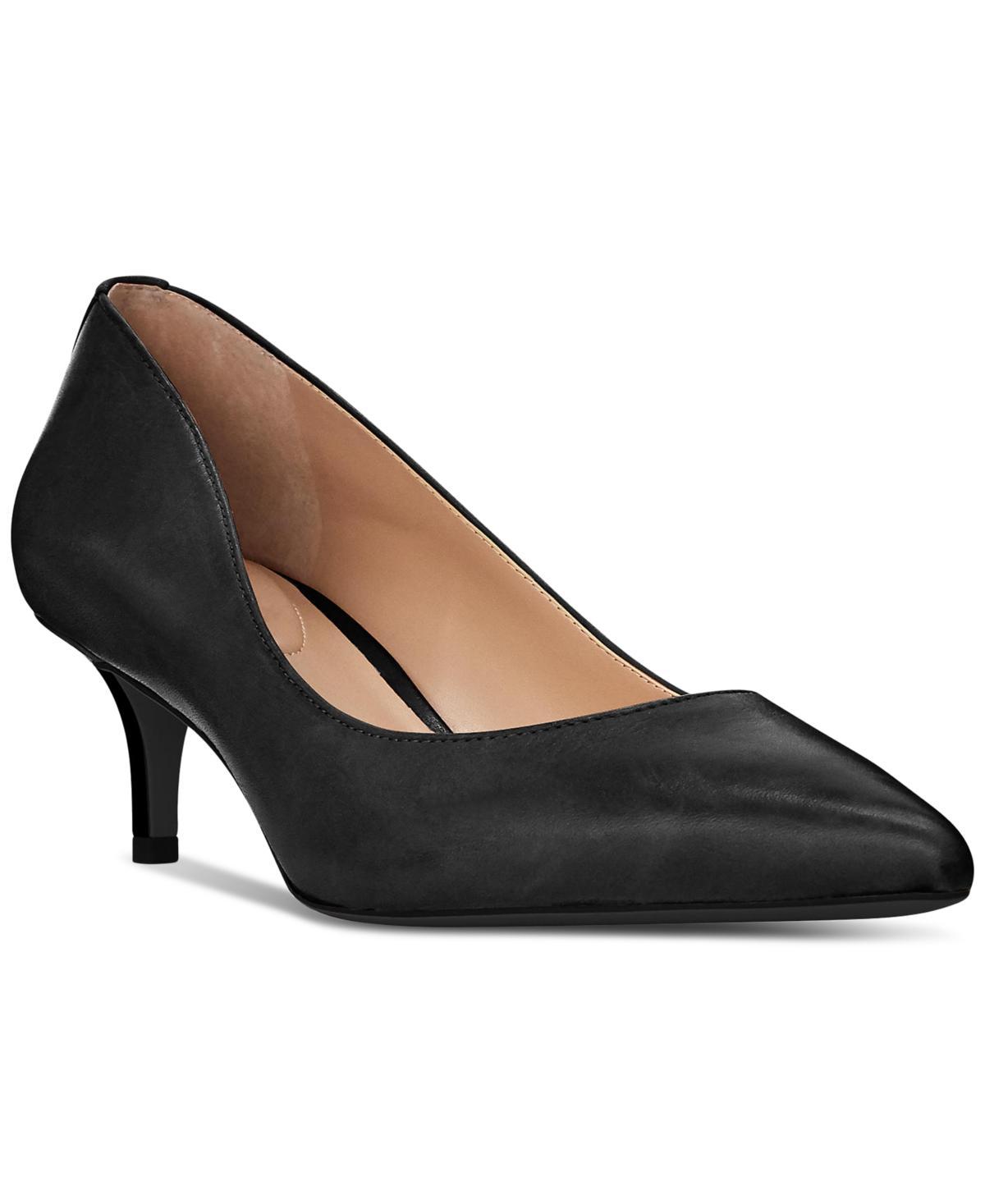 Lauren Ralph Lauren Adrienne Leather Pumps Product Image